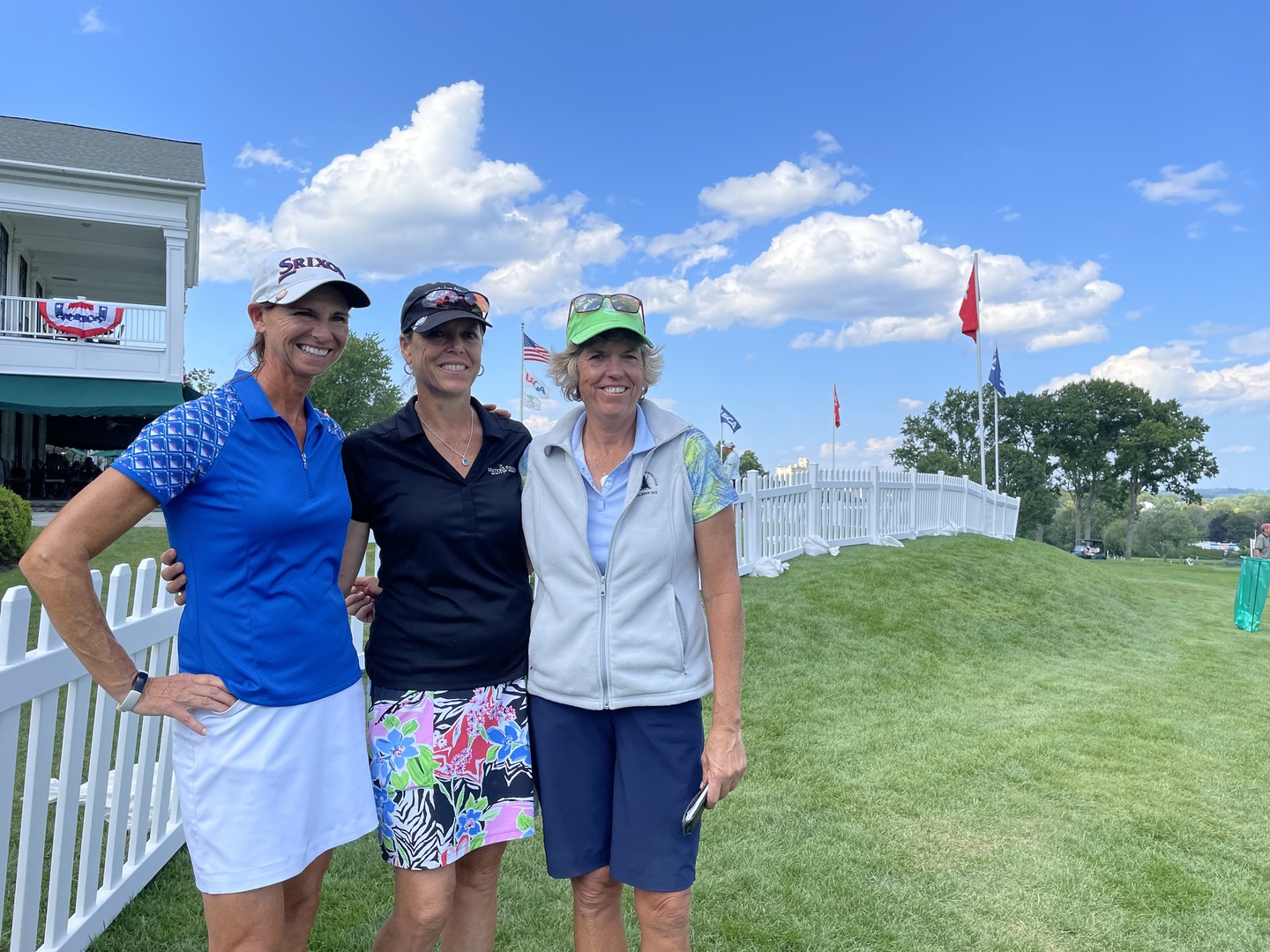 Playing partners Sue Ginter and Syd Wells