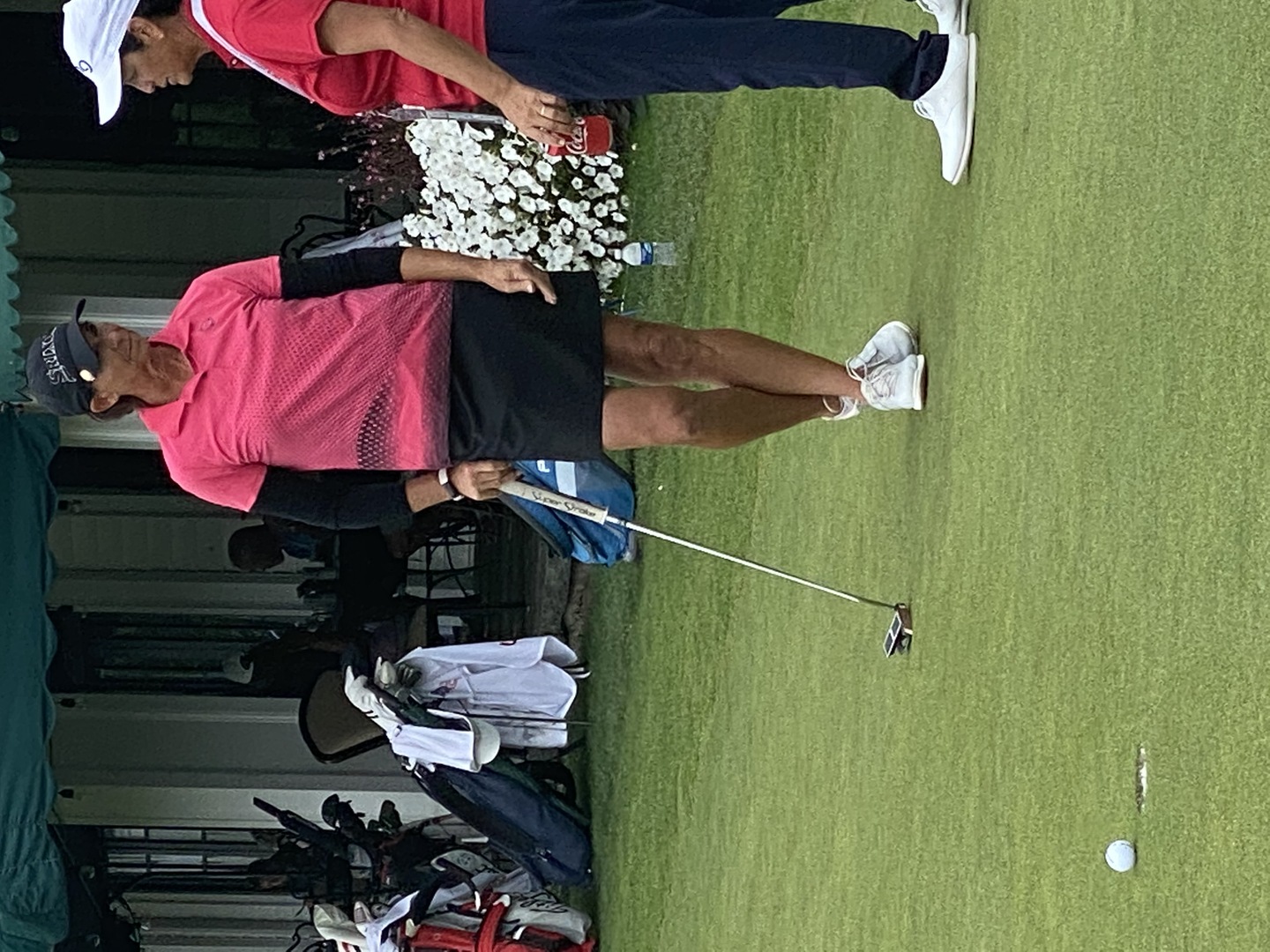 Getting great advice from mentor and friend Danielle Ammaccapne